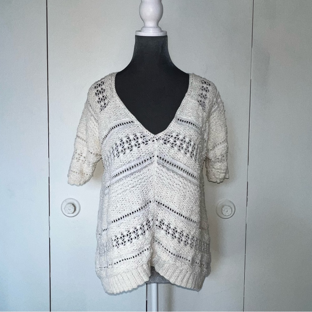 RACHEL Rachel Roy Ivory Knit Sweater Size XL